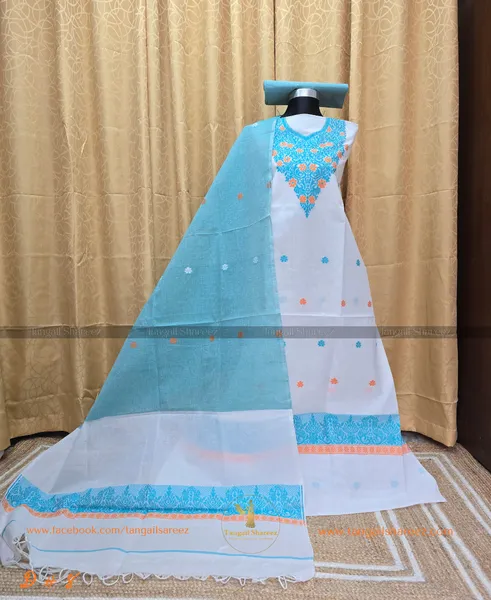 Jamdani Three Piece ( Unstitched ) D # 8